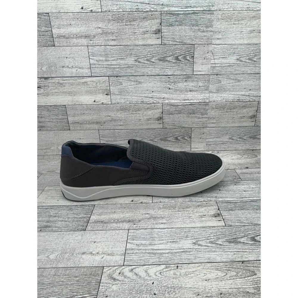 OluKai Lae'ahi Men Sz 10.5 Dark Grey Mesh Slip On Sneakers 10443-PVPV Pavement‎